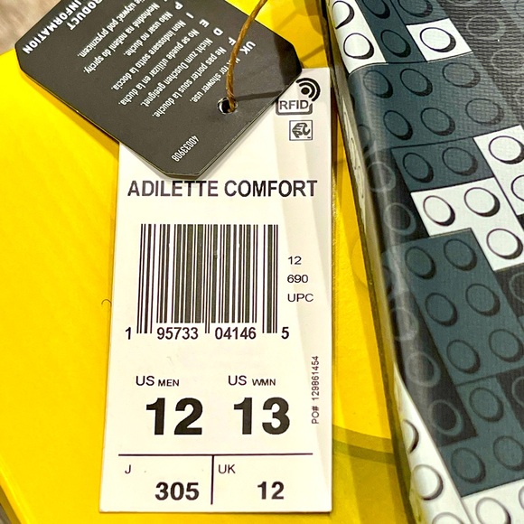 Adidas x LEGO - Men’s 12 - NWT - Adilette Comfort Slides 2022 - Picture 5 of 16
